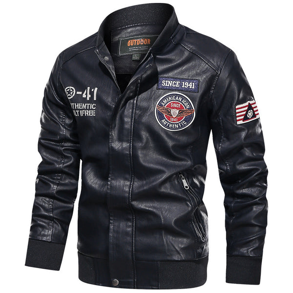Bomber Leather Jacket For Men And Women