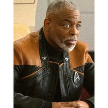 Geordi La Forge Star Trek Picard Leather Jacket