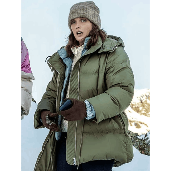 Giovanna Deluca Anthracite Green Puffer Jacket