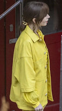 Lily Collins Emily in Paris S04 Yellow Leather Jacket