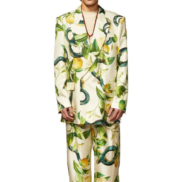 Emily in Paris S04 Samuel Arnold Print Blazer and Pant Suit