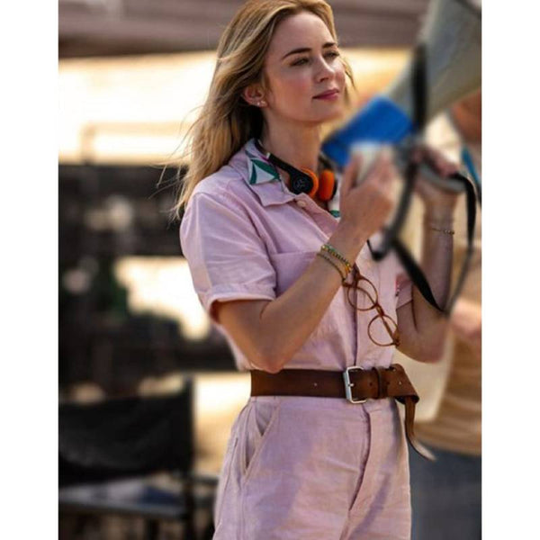 The Fall Guy 2024 Emily Blunt Pink Jumpsuit