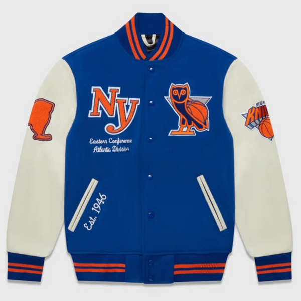 OVO X NBA New York Knicks Varsity Jacket