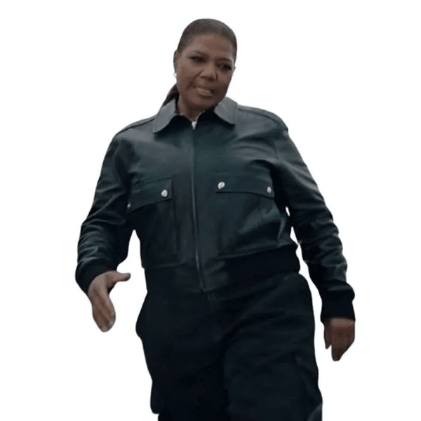 Queen Latifah The Equalizer S04 Bomber Leather Jacket