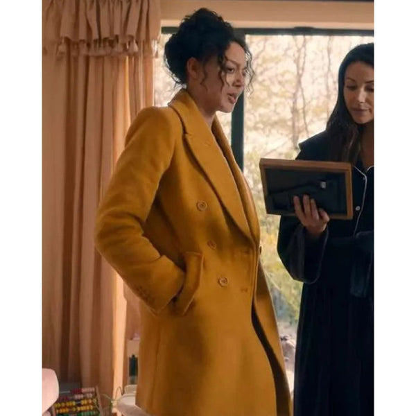 Adelle Leonce Fool Me Once Yellow Coat