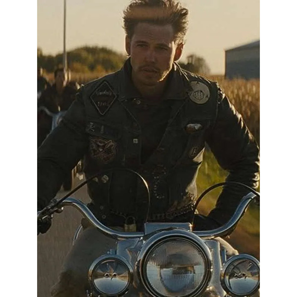 Austin Butler The Bikeriders 2023 Leather Vest