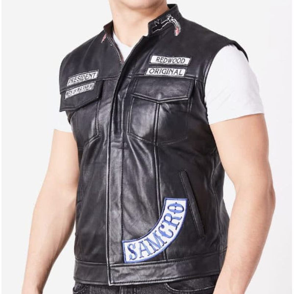 Charlie Hunnam SOA Sons of Anarchy Leather Vest