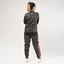 Checkered Print Fleece Tracksuit