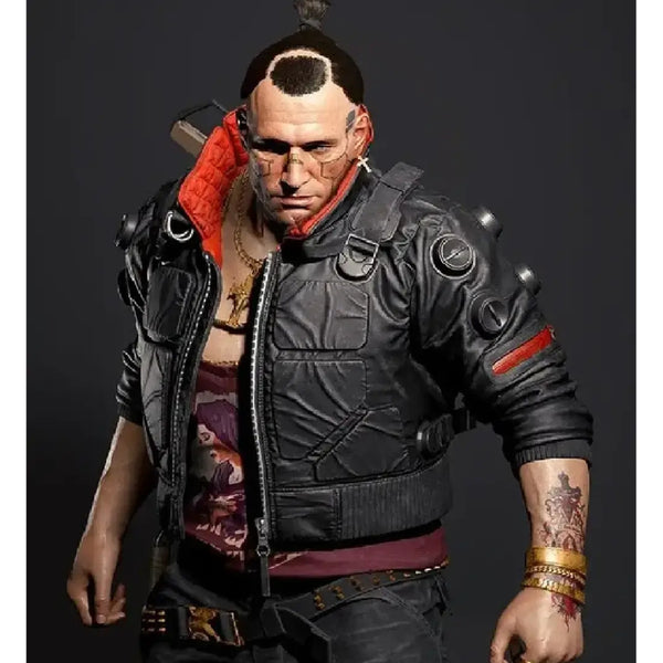 Cyberpunk 2077 Jackie Welles Bomber Leather Jacket