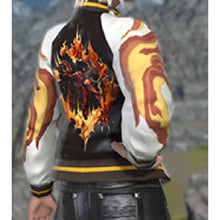 FFxiv Inferno Black Varsity Jacket