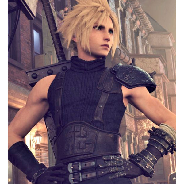 Final Fantasy VII Remake Cloud Strife Leather Black Vest