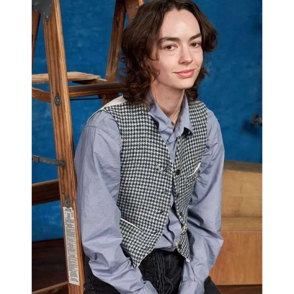 I Saw The Tv Glow Brigette Lundy-paine Houndstooth Vest