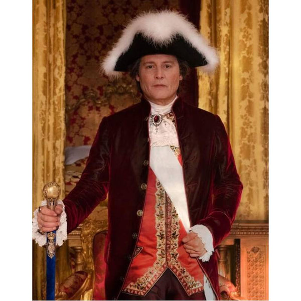 Jeanne du Barry Johnny Depp Louis XV Red Velvet Coat