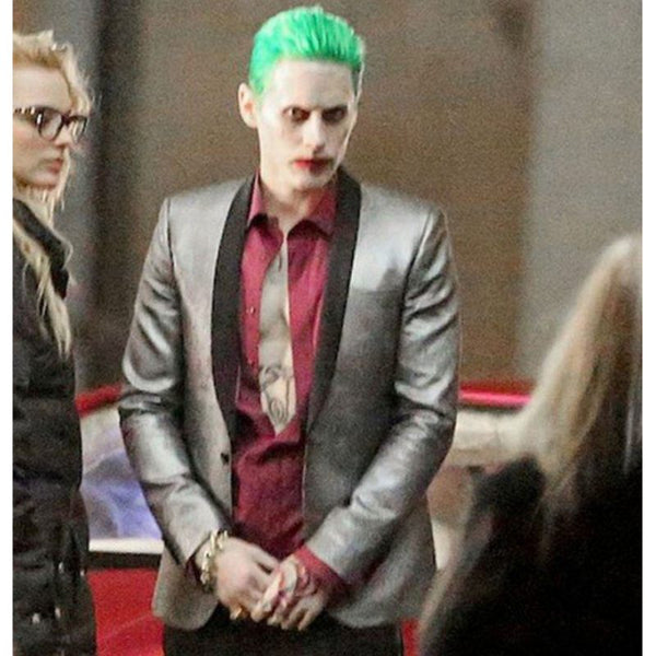 Joker Suicide Squad Jared Leto Silver Coat