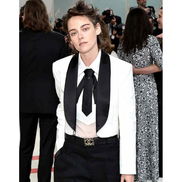 Kristen Stewart Met Gala Crop Coat