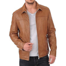Real Lambskin Classic Leather Jacket | Genuine Leather Biker Jacket men