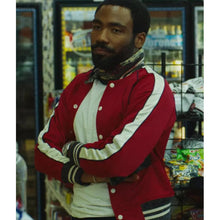 Mr. & Mrs. Smith Donald Glover Red Bomber Jacket