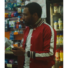 Mr. & Mrs. Smith Donald Glover Red Bomber Jacket