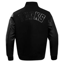 NBA Milwaukee Bucks Black Varsity Jacket