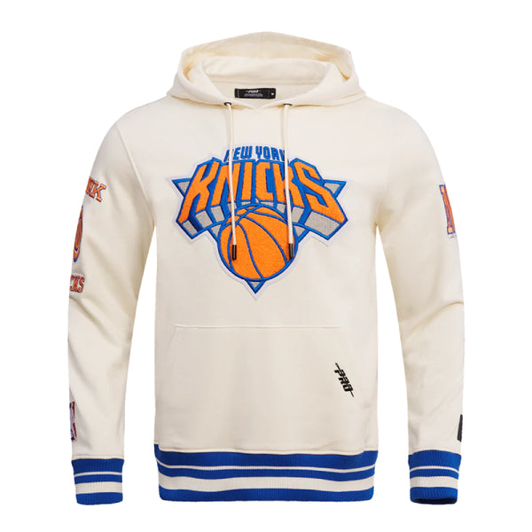 New York Knicks White Fleece Hoodie