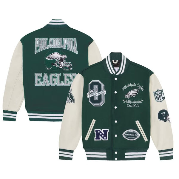OVO X NFL PE Green Varsity Jacket