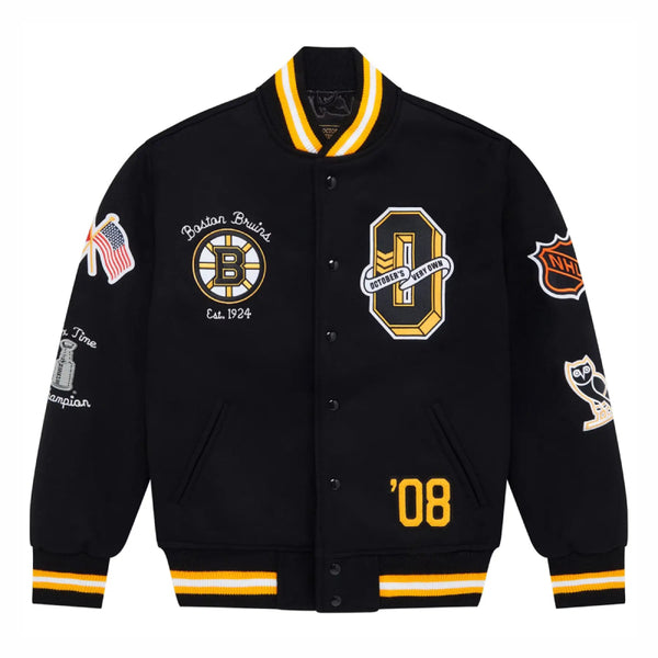 OVO X NHL Boston Bruins Black Jacket