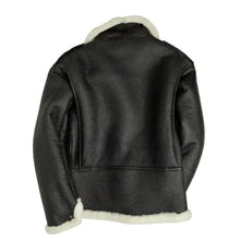 Philip Black Shearling Leather Jacket