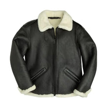 Philip Black Shearling Leather Jacket