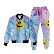 Smiley Face Print Tracksuit