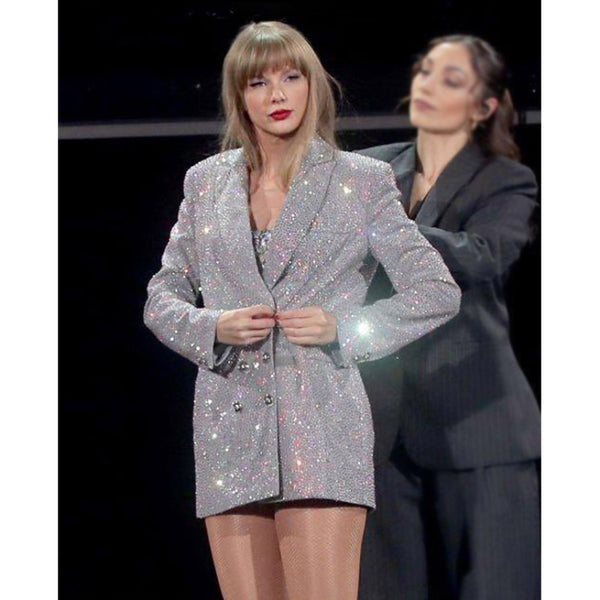 Taylor Swift Eras Silver Blazer