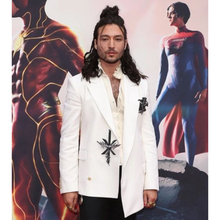 The Flash Ezra Miller White Blazer