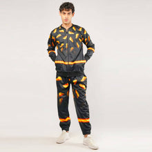 Thunder Pattern Fleece Tracksuit