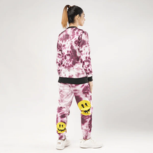 Tie Dye Smiley Face Printed Tracksuit
