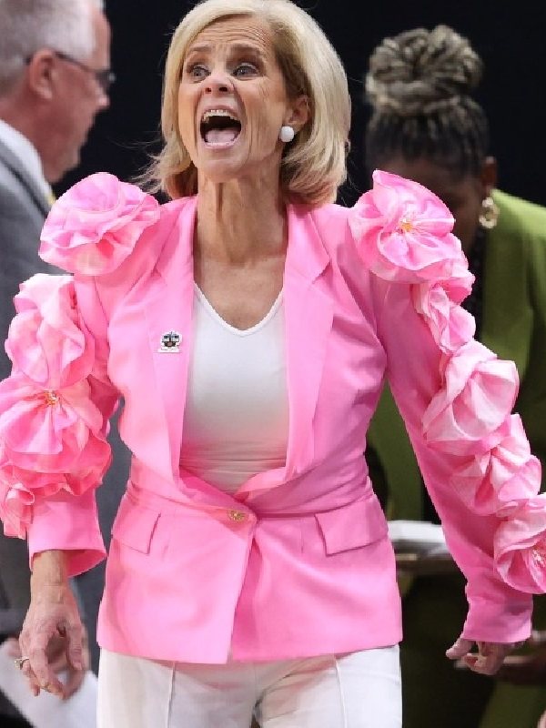 Kim Mulkey Pink jacket