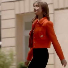  Emily in Paris S03 Emily Cooper Orange Jacket
