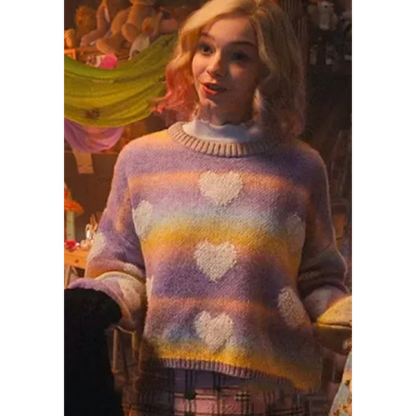 Wednesday 2022 Enid Sinclair Heart Sweater