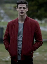The Flash Barry Allen Red Quilted Bomber Jacket