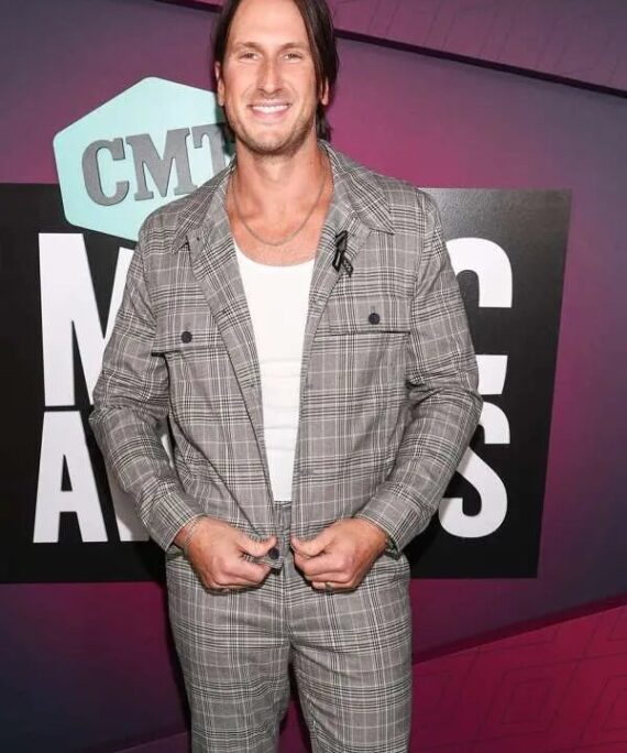 Russell Dickerson CMT Music Awards Grey Jacket