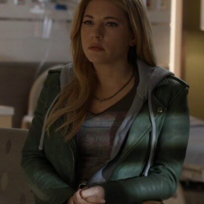 Big Sky S03 Katheryn Winnick Green Leather Jacket