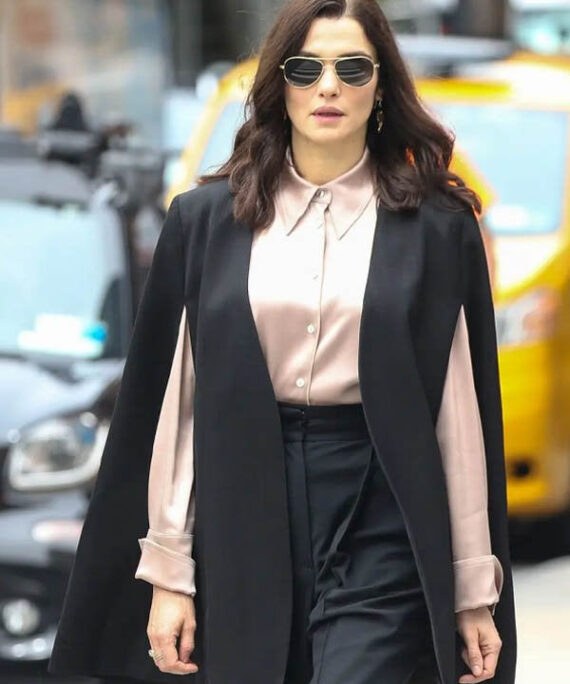 Dead Ringers 2023 Rachel Weisz Black Cape Blazer