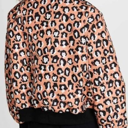 Lily Collins Emily In Paris S03 Orange Bomber Jacket