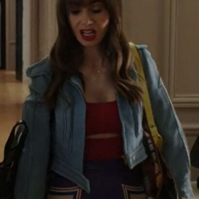 Emily In Paris Season 3 Lily Collins Cropped Jacket