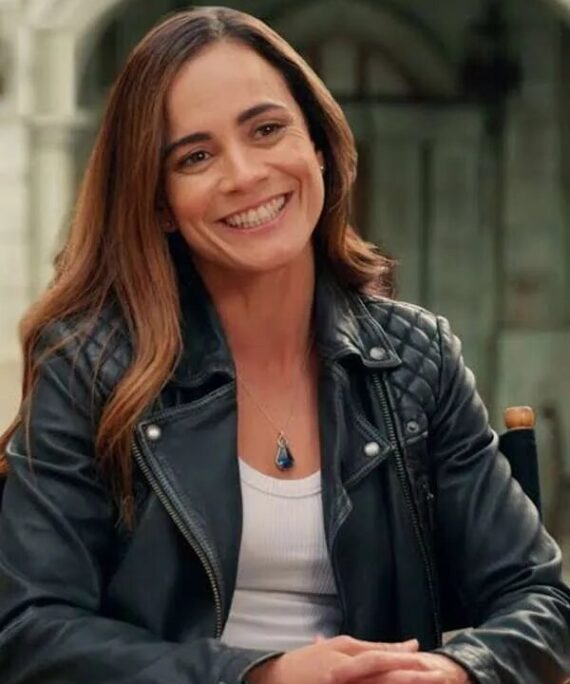 Alice Braga Hypnotic 2023 Black Leather Jacket