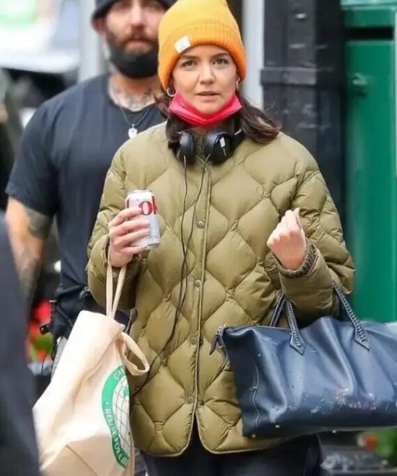 Katie Holmes Rare Objects Puffer Jacket