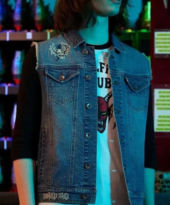 Stranger Things Joseph Quinn Denim Vest