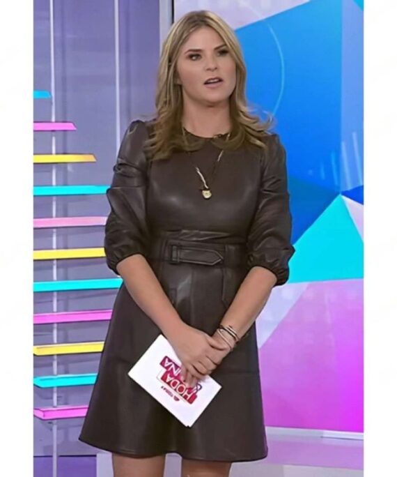 The Today Show Jenna Bush Hager Leather Dress