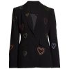 Days Of Our Lives Stephanie Johnson Black Sequin Heart Blazer