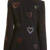 Days Of Our Lives Stephanie Johnson Black Sequin Heart Blazer