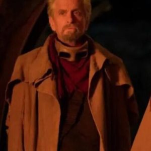 Ant Man 3 Michael Douglas Brown Trench Coat