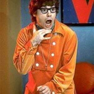  Austin Powers Mike Myers Orange Shirt